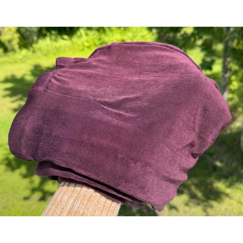 Chicos Travelers Plum Purple Slinky Knit Pants Pull On Elastic Waist Prep Med - Picture 2 of 10